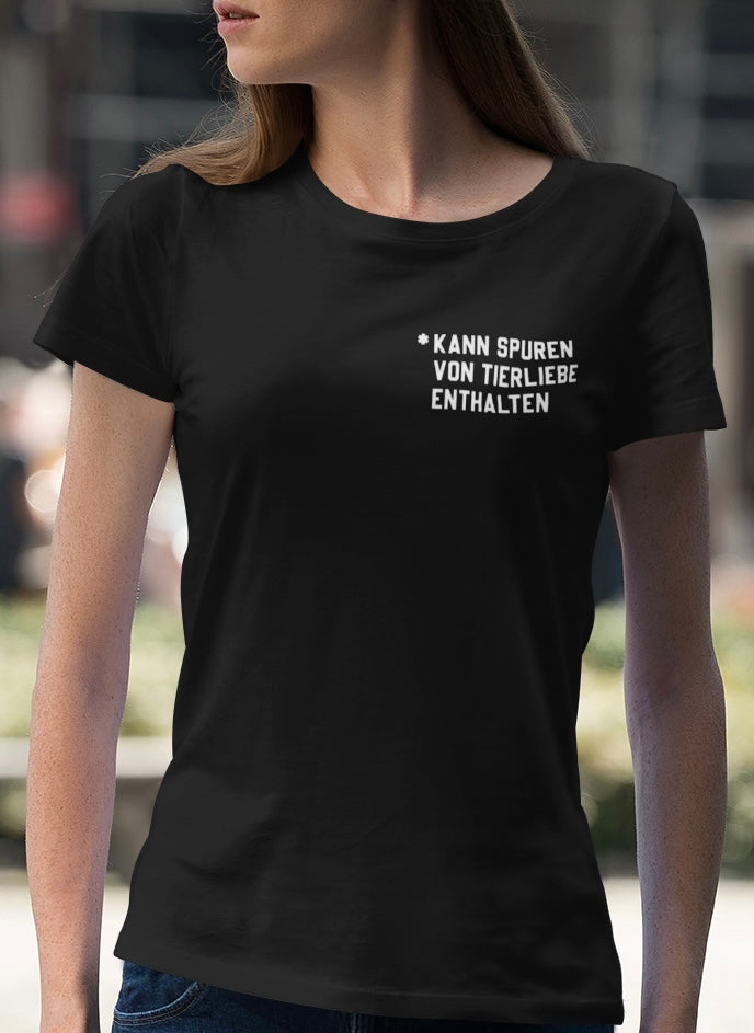 Kann Spuren von Tierliebe enthalten - Frauen Premium Shirt