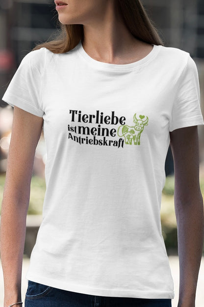 Tierliebe ist meine Antriebskraft - Frauen Premium Shirt