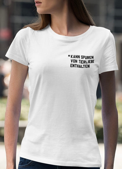 Kann Spuren von Tierliebe enthalten - Frauen Premium Shirt