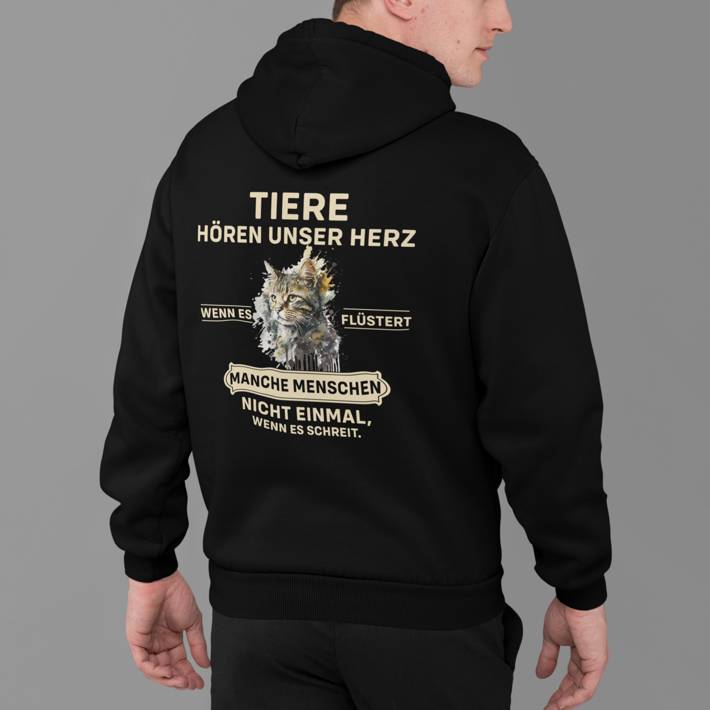 Tiere hören unser Herz - Premium Hoodie