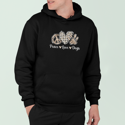 Peace,Love and Dogs - Premium Hoodie