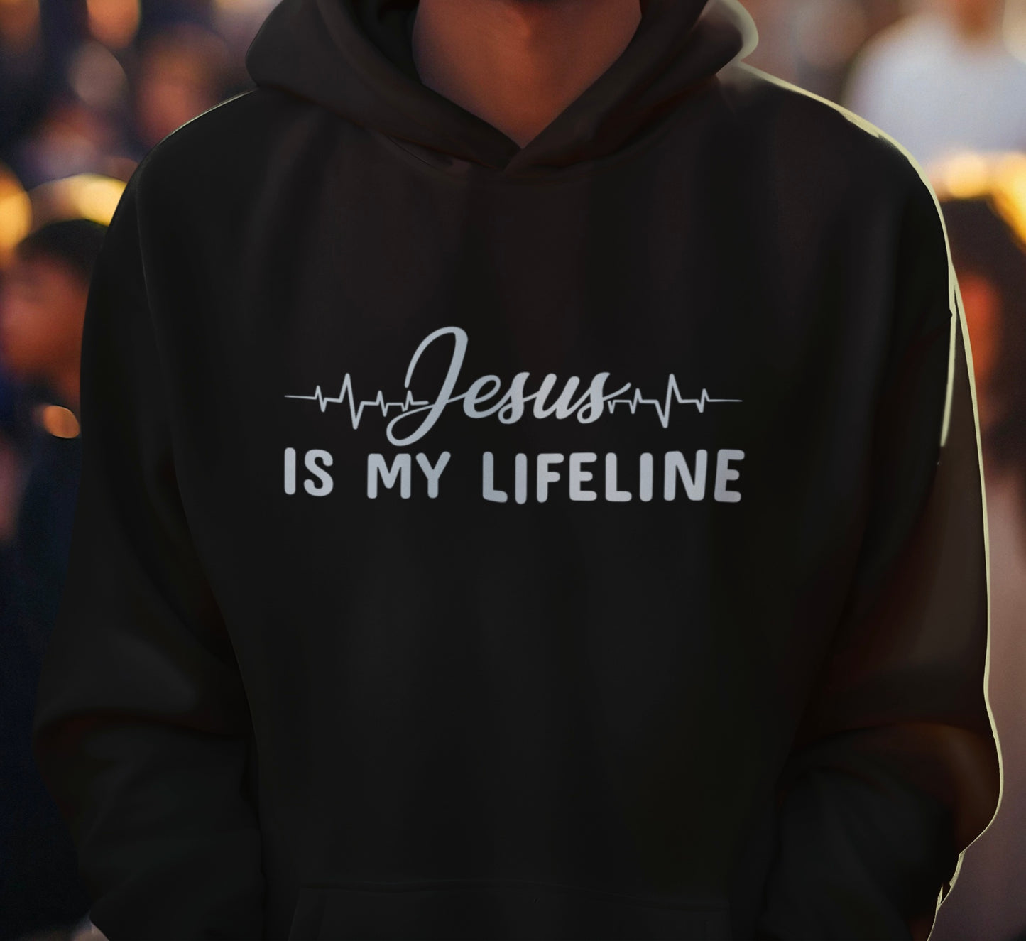 Jesus is my lifeline - Premium Hoodie