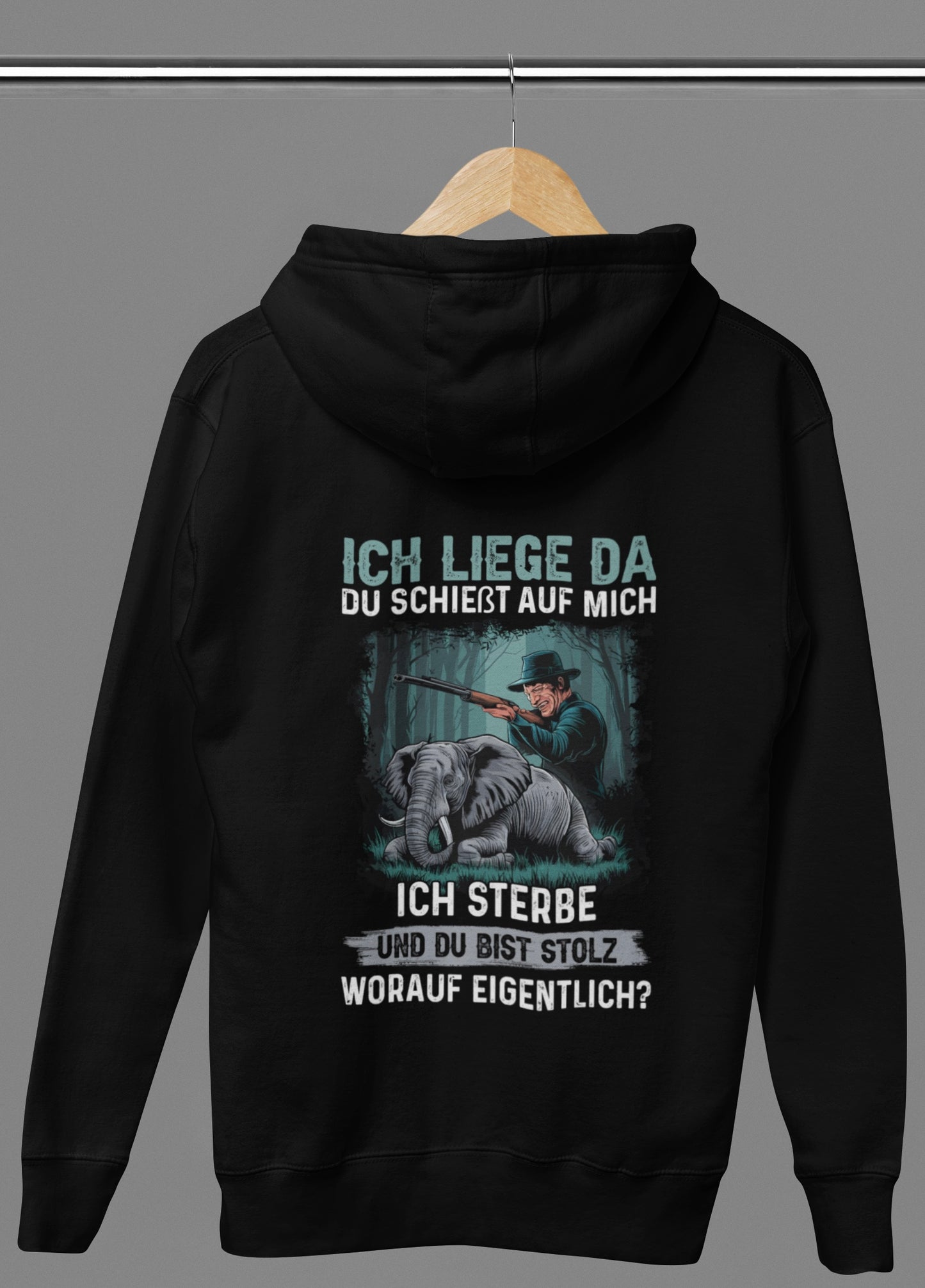 Ich liege da - Premium Hoodie