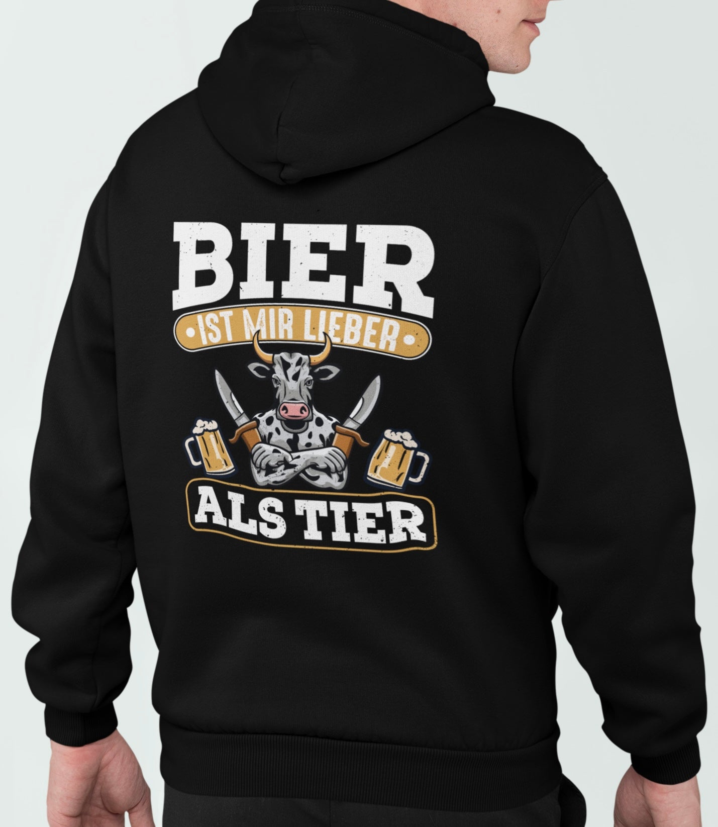 Bier ist mir lieber als Tier - Premium Hoodie