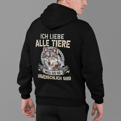 Ich liebe alle Tiere - Premium Hoodie