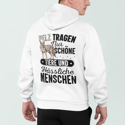 Pelz tragen nur schöne Tiere - Premium Hoodie