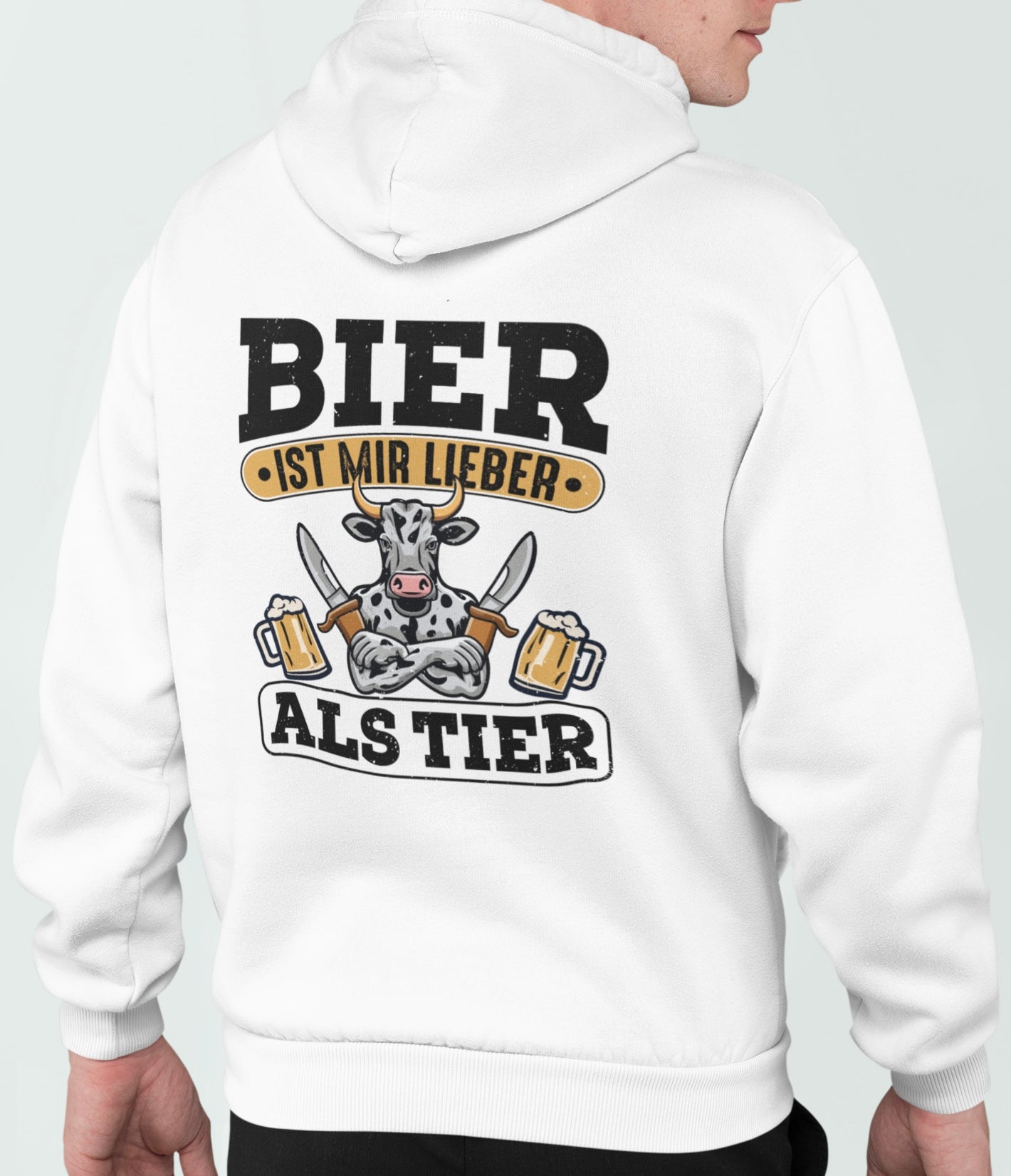 Bier ist mir lieber als Tier - Premium Hoodie