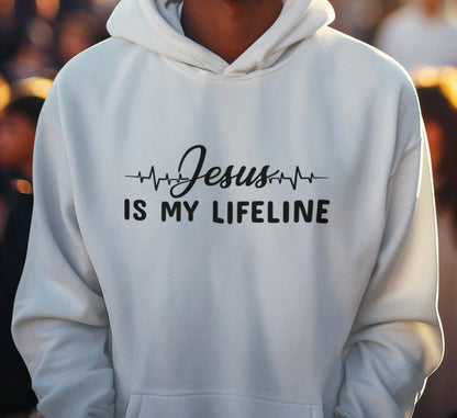 Jesus is my lifeline - Premium Hoodie