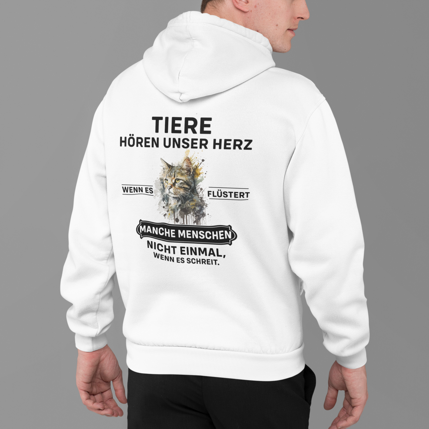 Tiere hören unser Herz - Premium Hoodie