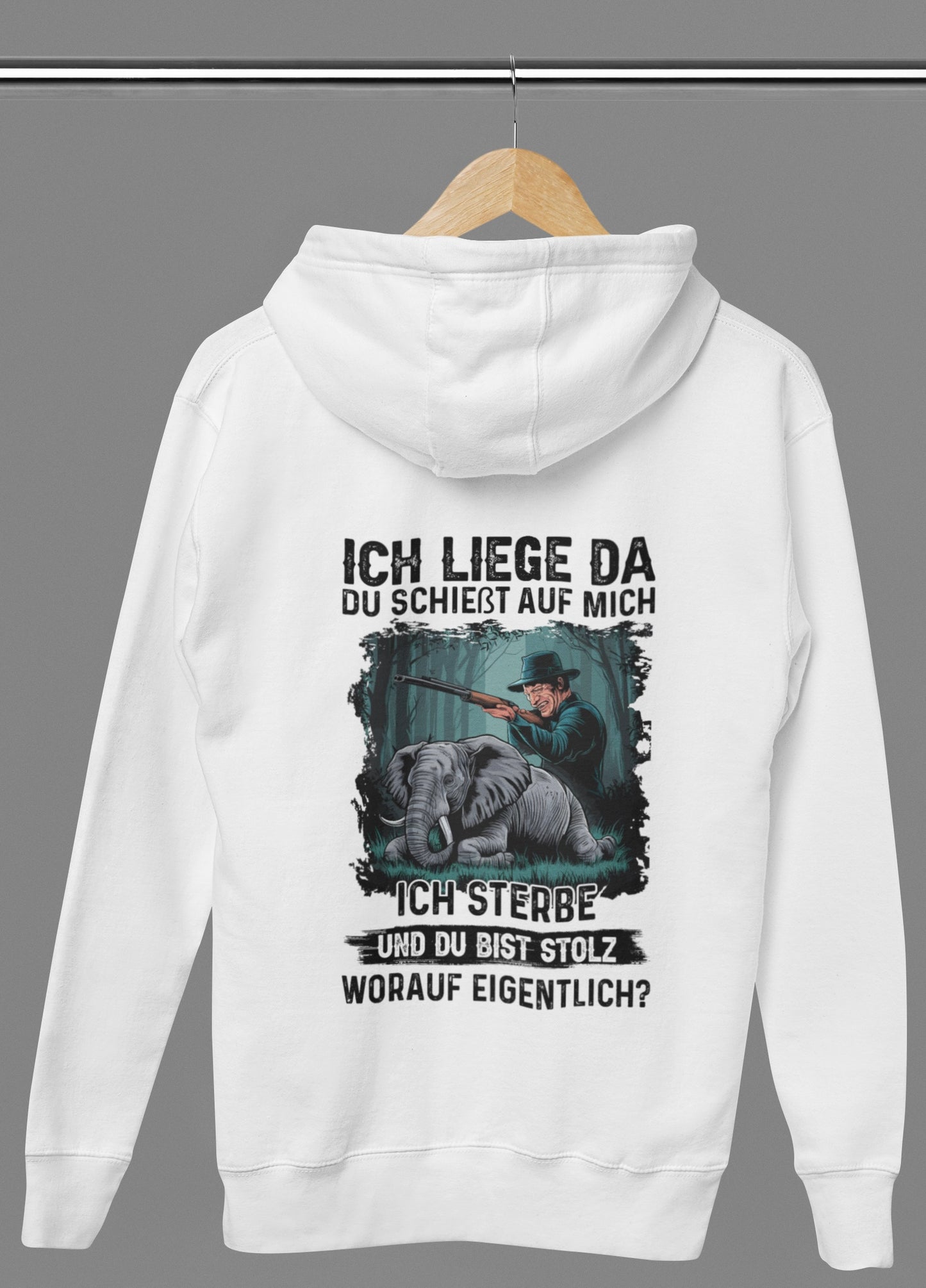 Ich liege da - Premium Hoodie