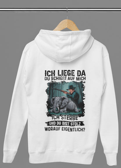 Ich liege da - Premium Hoodie