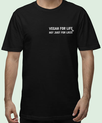 Vegan for life not just for likes - Oversize Shirt