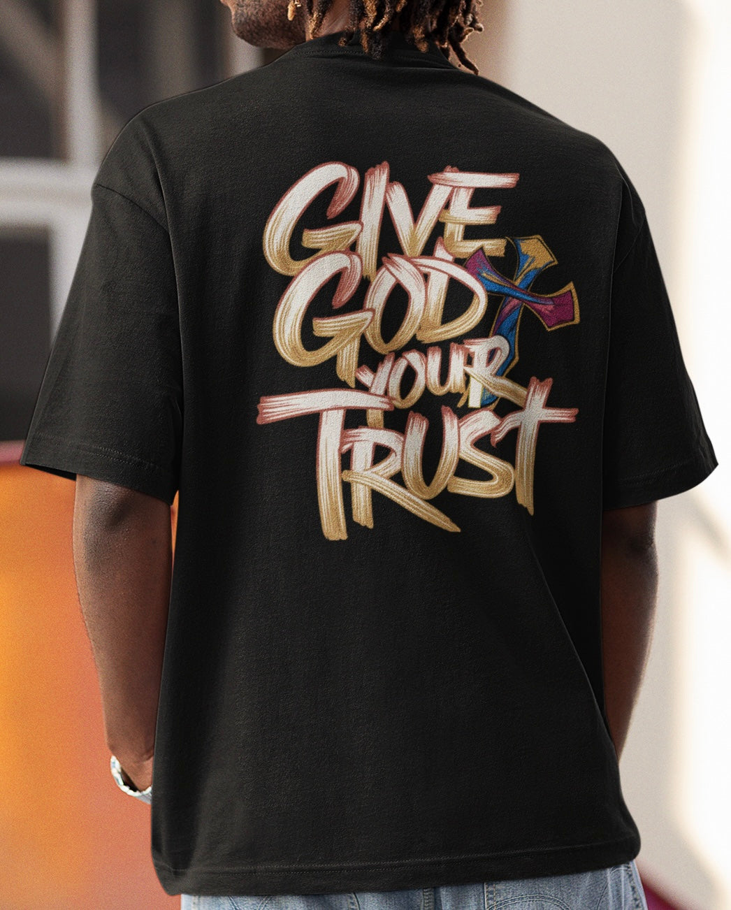 Give god your trust - Oversize Shirt