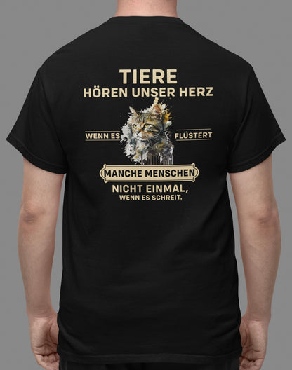 Tiere hören unser Herz - Oversize Shirt