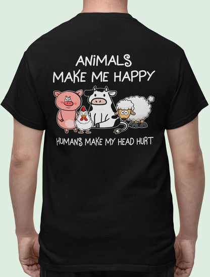 Animals make me happy - Oversize Shirt