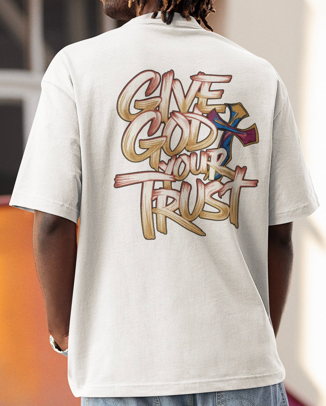 Give god your trust - Oversize Shirt