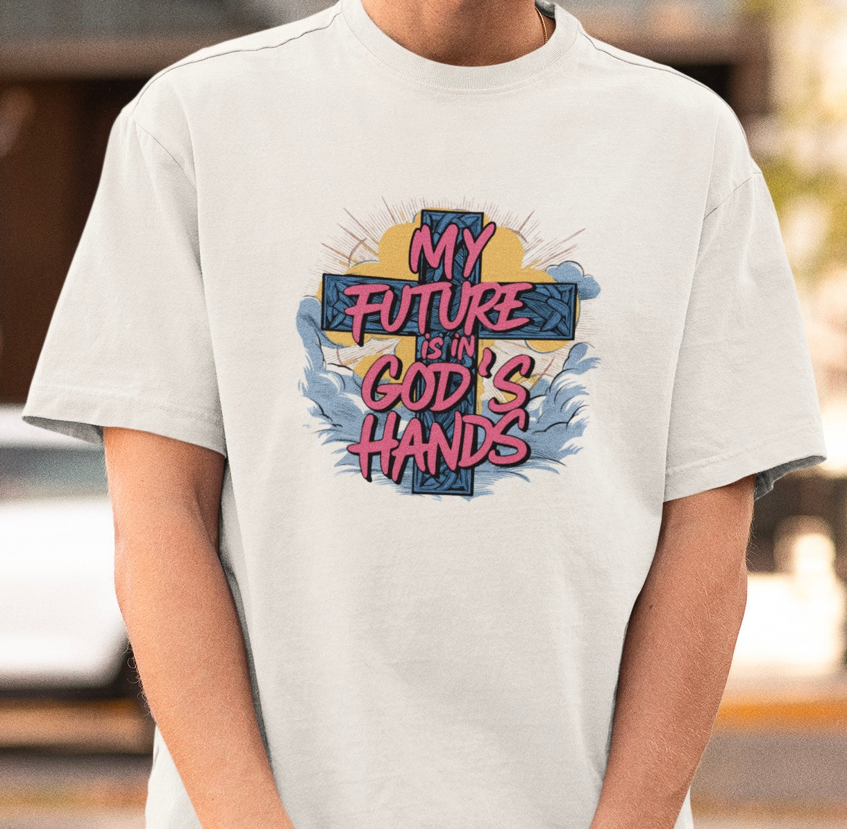 My future is in god´s hands - Oversize Shirt