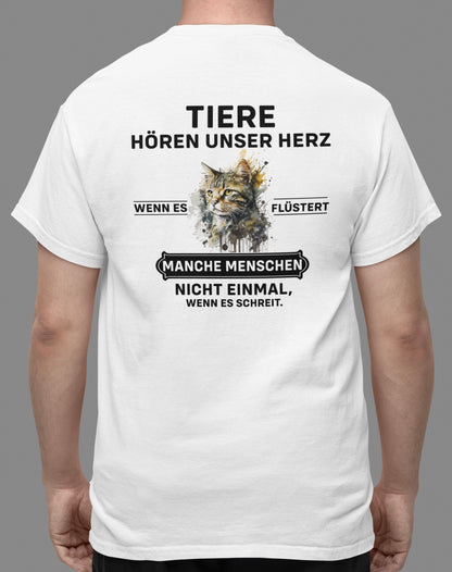 Tiere hören unser Herz - Oversize Shirt