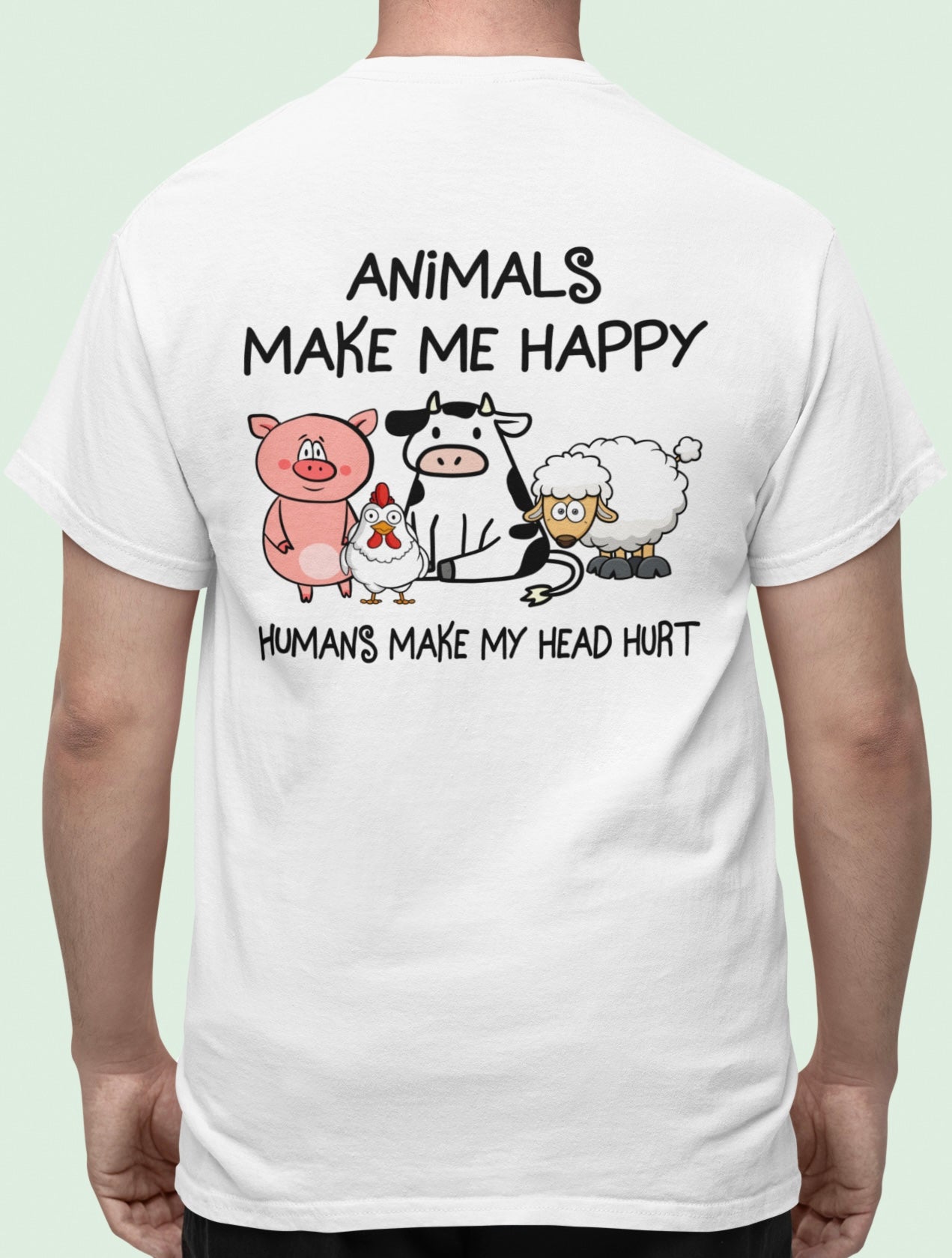 Animals make me happy - Oversize Shirt