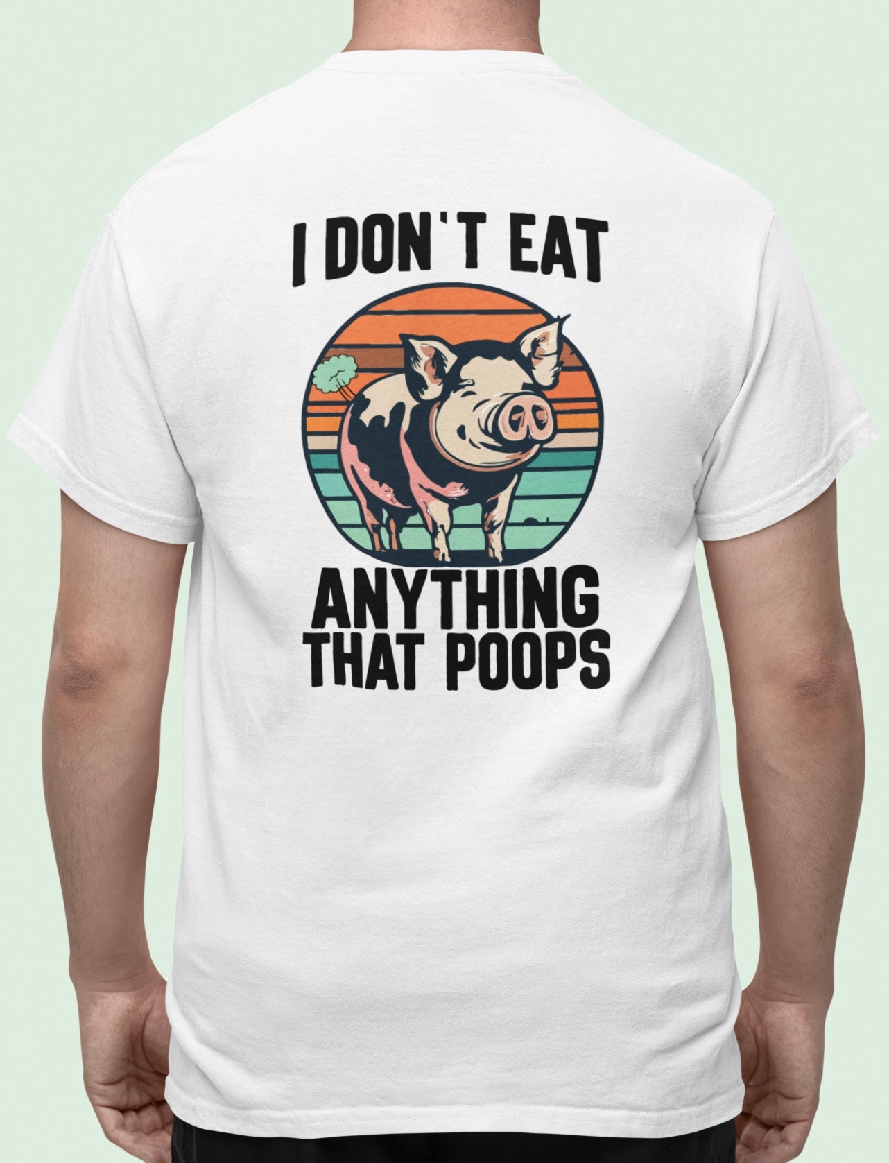 I don´t eat anything that poops - Oversize Shirt – Veganbros