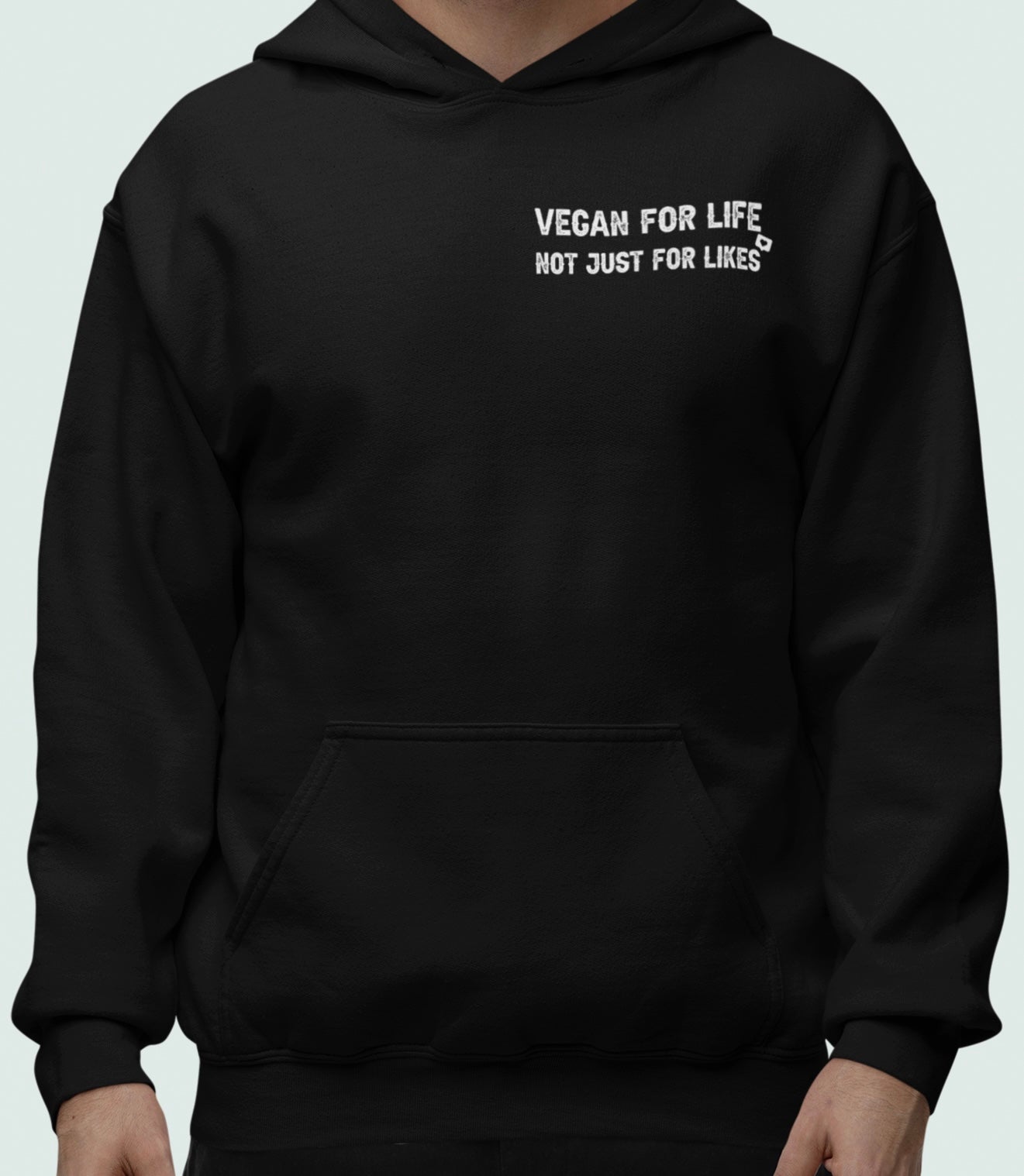 Vegan for life not just for likes - Oversized Hoodie