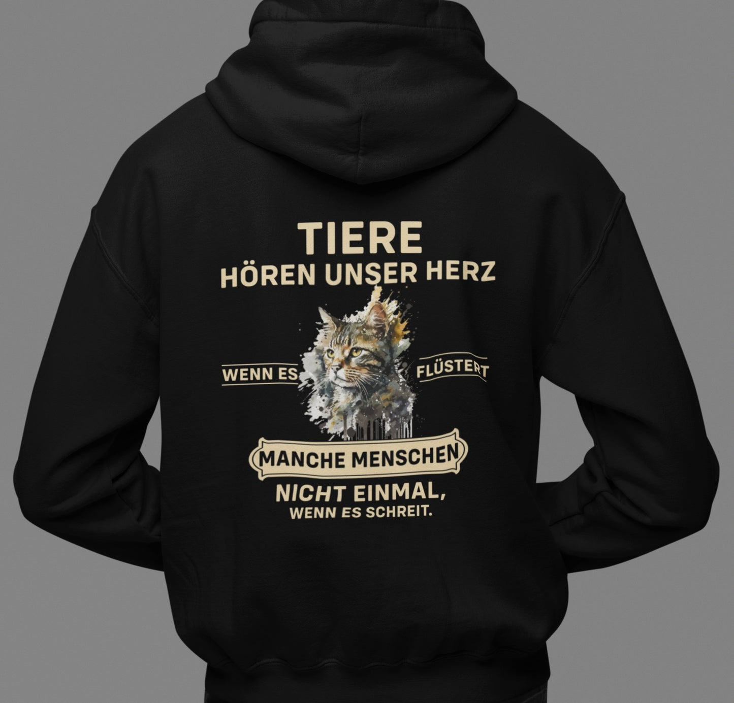 Tiere hören unser Herz - Oversized Hoodie