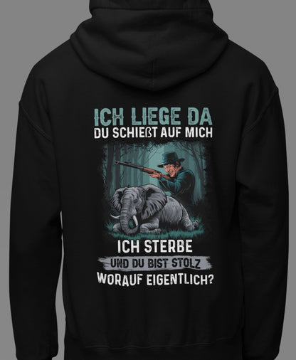 Ich liege da - Oversized Hoodie