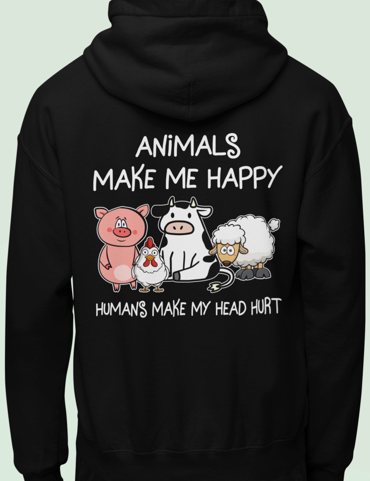 Animals make me happy - Oversized Hoodie