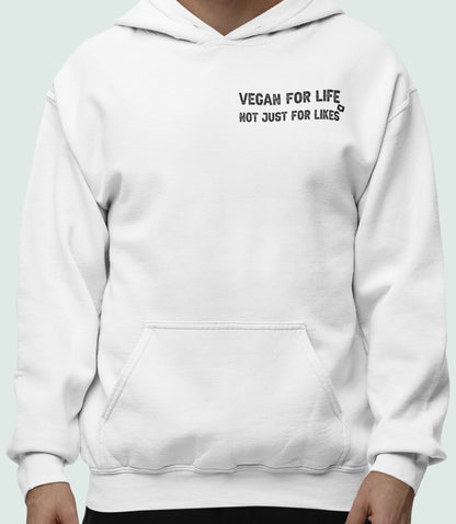 Vegan for life not just for likes - Oversized Hoodie