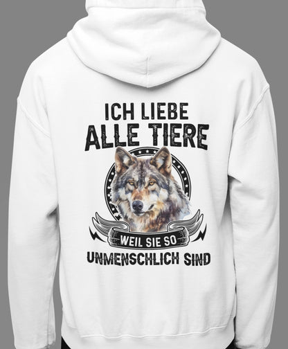 Ich liebe alle Tiere - Oversized Hoodie