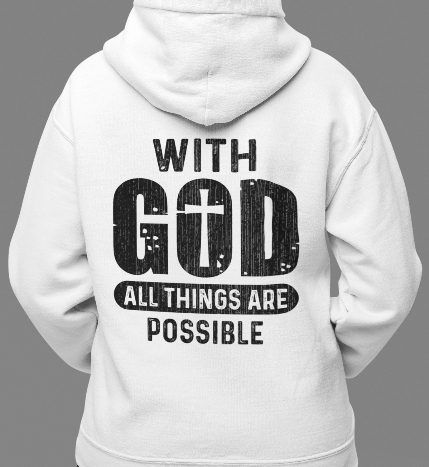 With God all things are possible - Oversized Hoodie