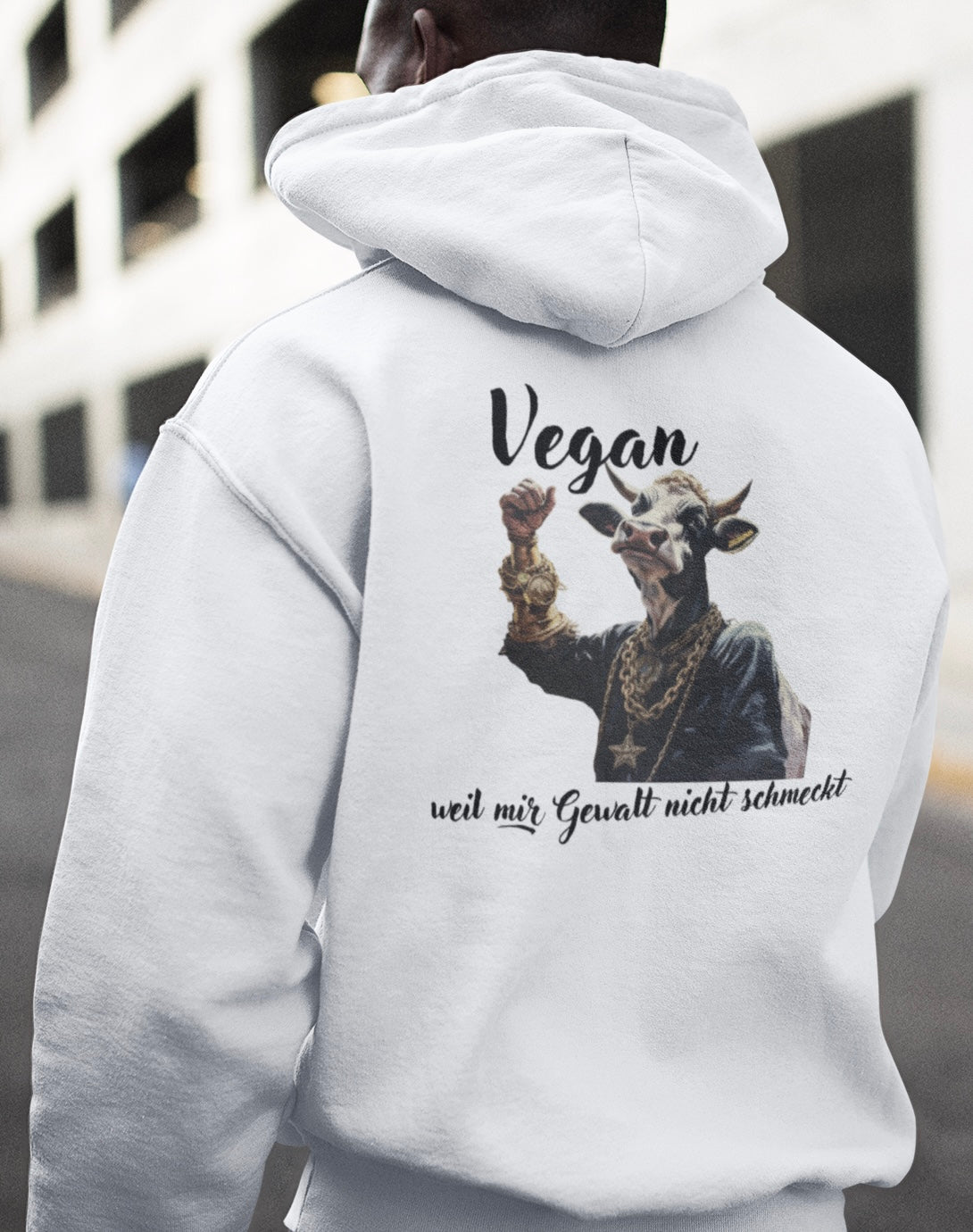 Vegan weil mir Gewalt nicht schmeckt - Oversized Hoodie