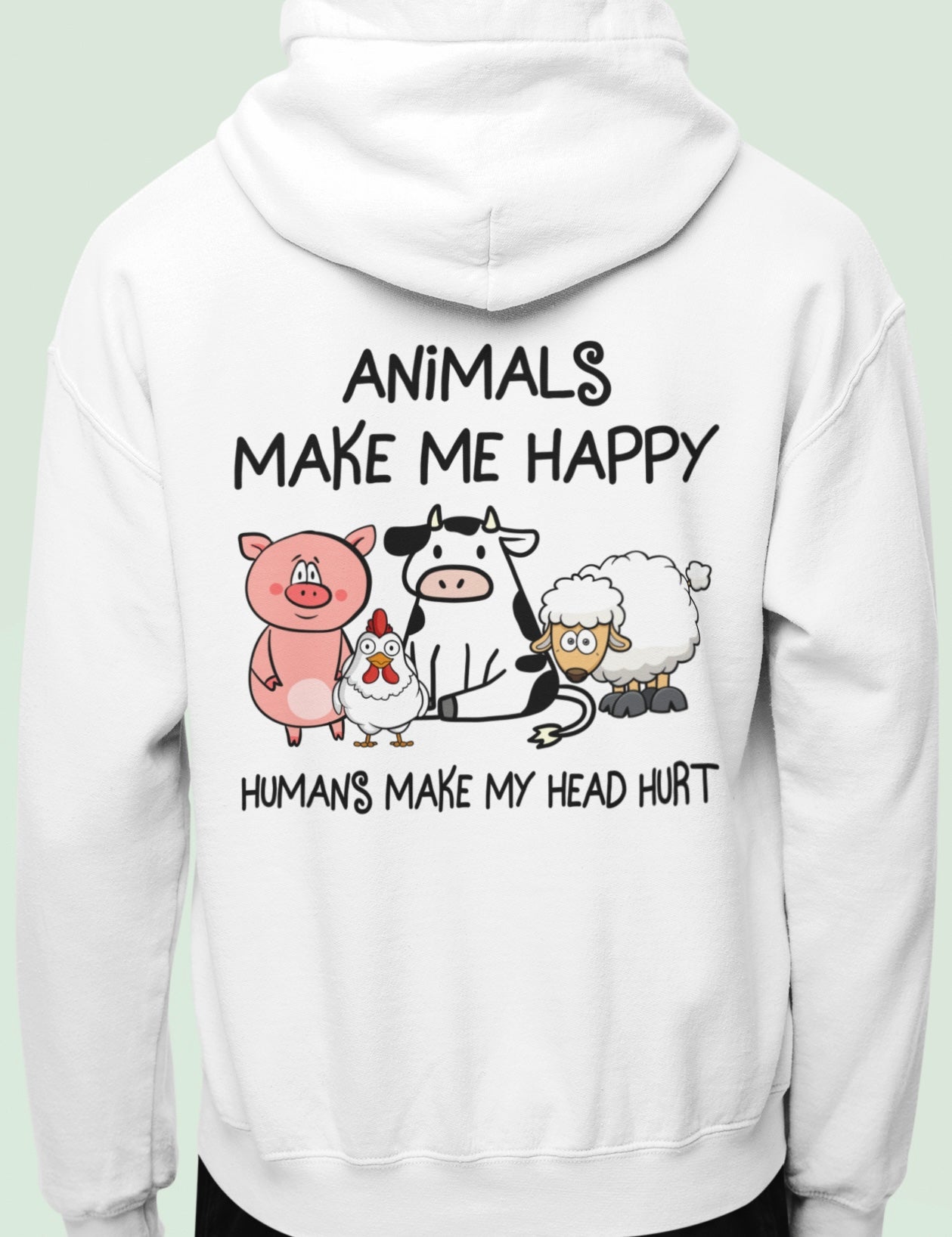 Animals make me happy - Oversized Hoodie