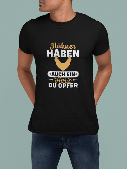 Hühner haben auch ein Herz - Premium Shirt