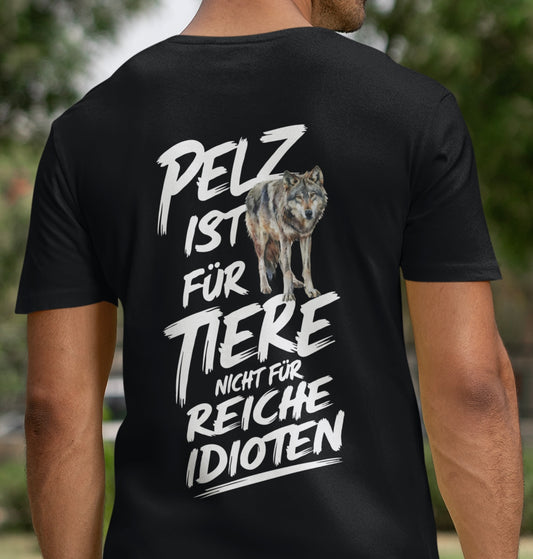 Pelz ist für Tiere - Premium Shirt