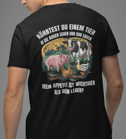 In die Augen sehen - Premium Shirt Backprint NEW