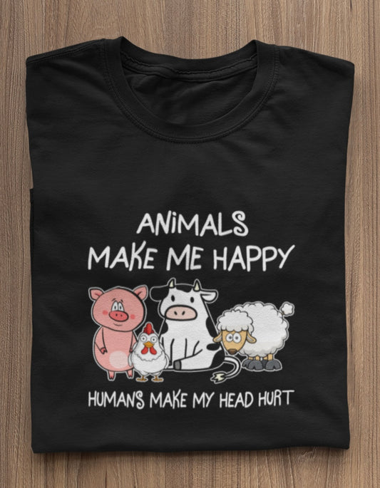 Animals make me happy - Premium Shirt