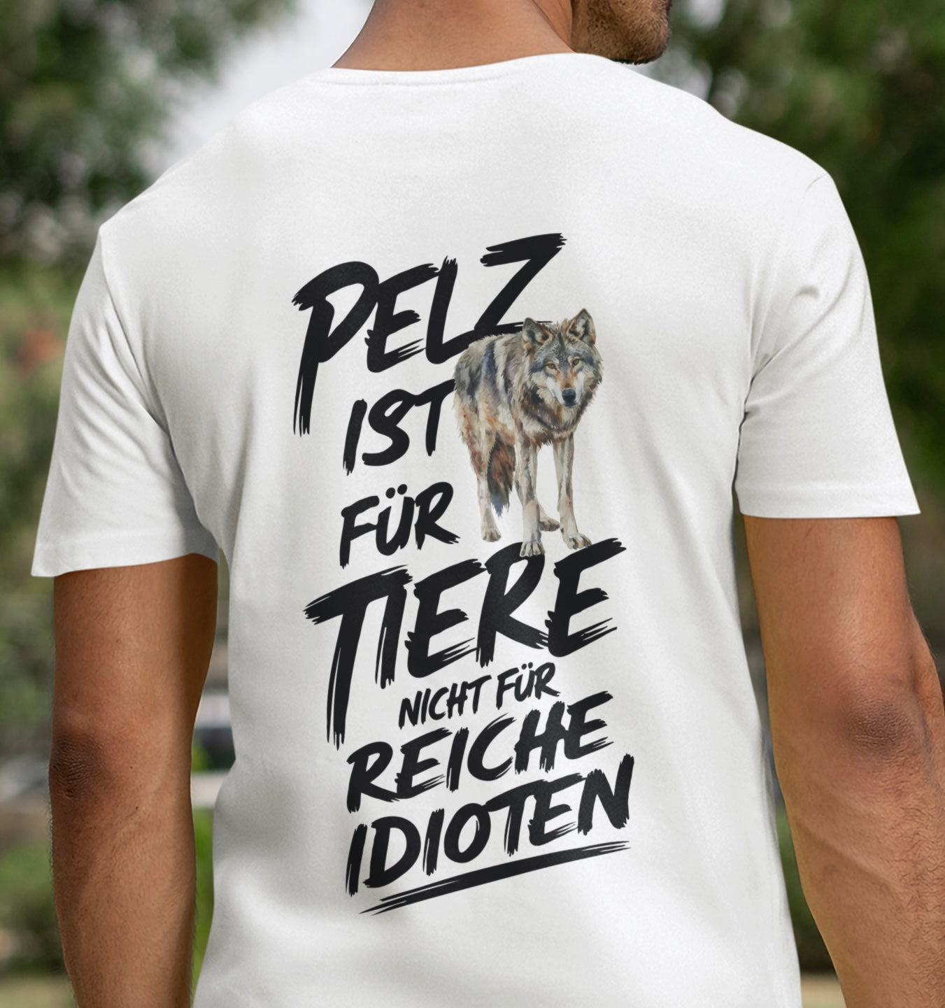 Pelz ist für Tiere - Premium Shirt