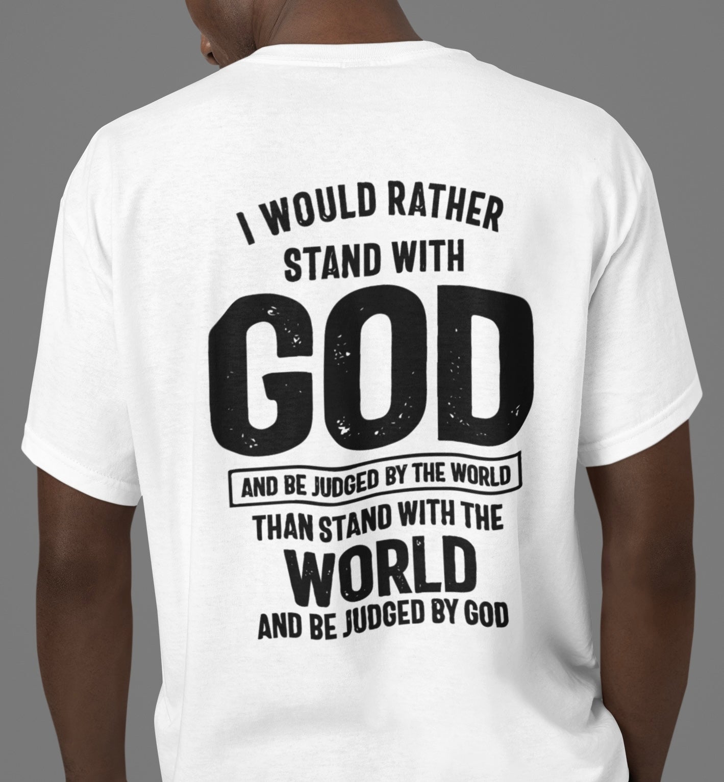 I would rather stand with GOD - Premium Shirt