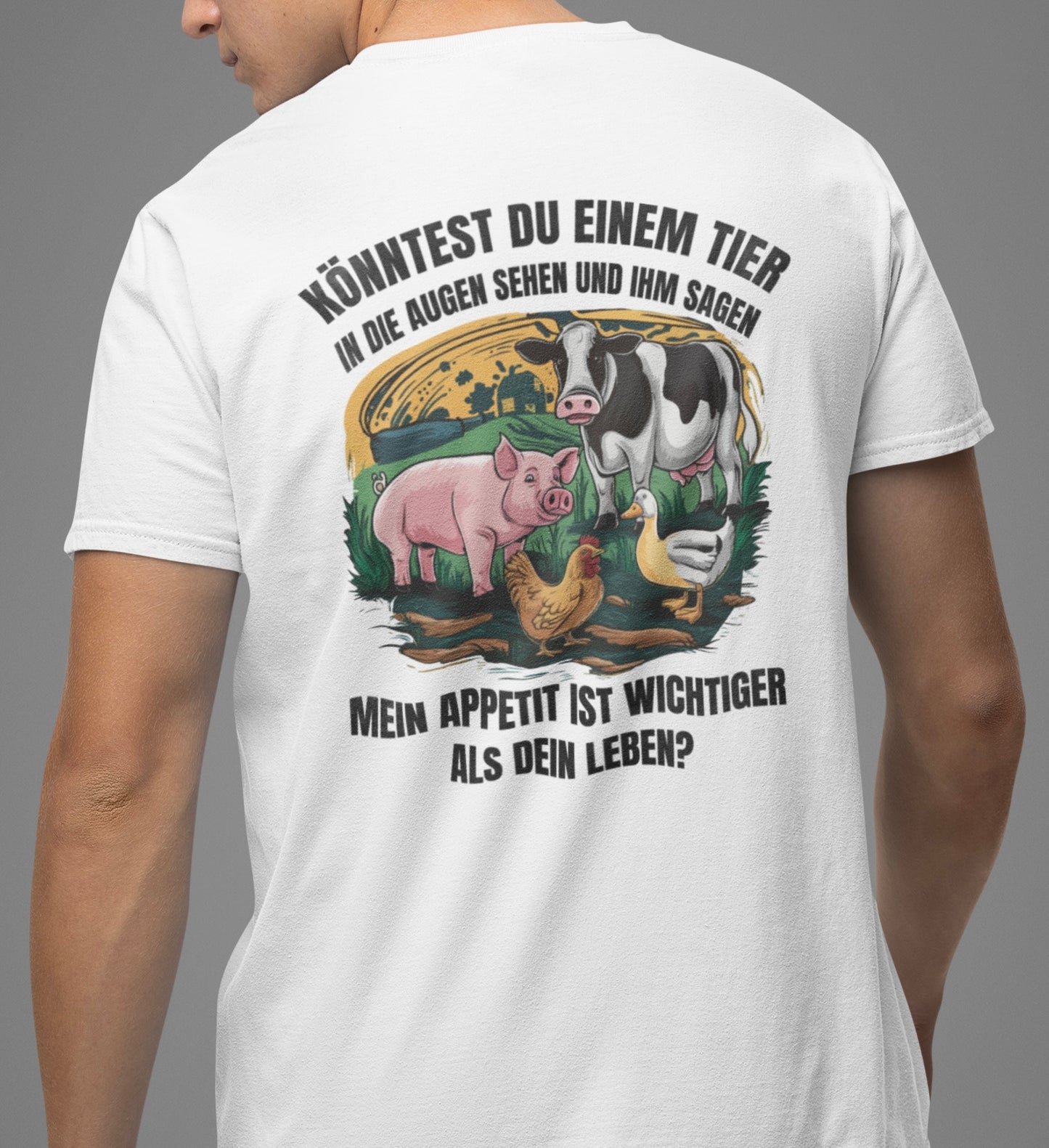 In die Augen sehen - Premium Shirt Backprint NEW