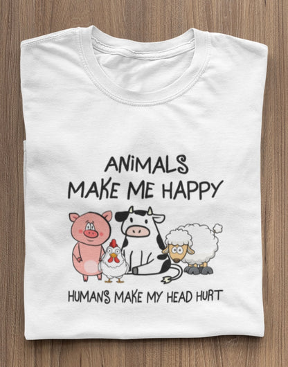 Animals make me happy - Premium Shirt