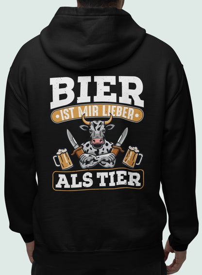 Bier ist mir lieber als Tier - Oversized Hoodie