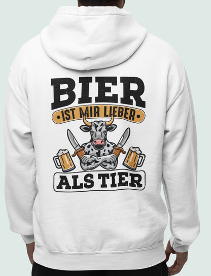 Bier ist mir lieber als Tier - Oversized Hoodie