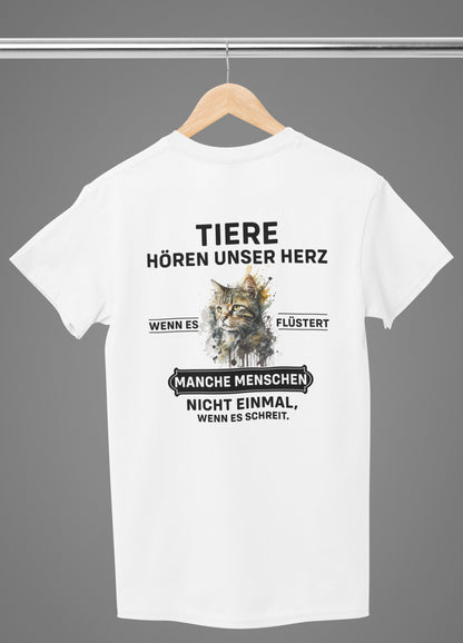 Tiere hören unser Herz - Premium Shirt