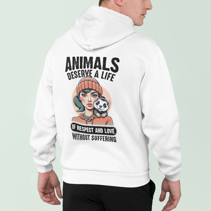 Animals deserve respect - Premium Hoodie