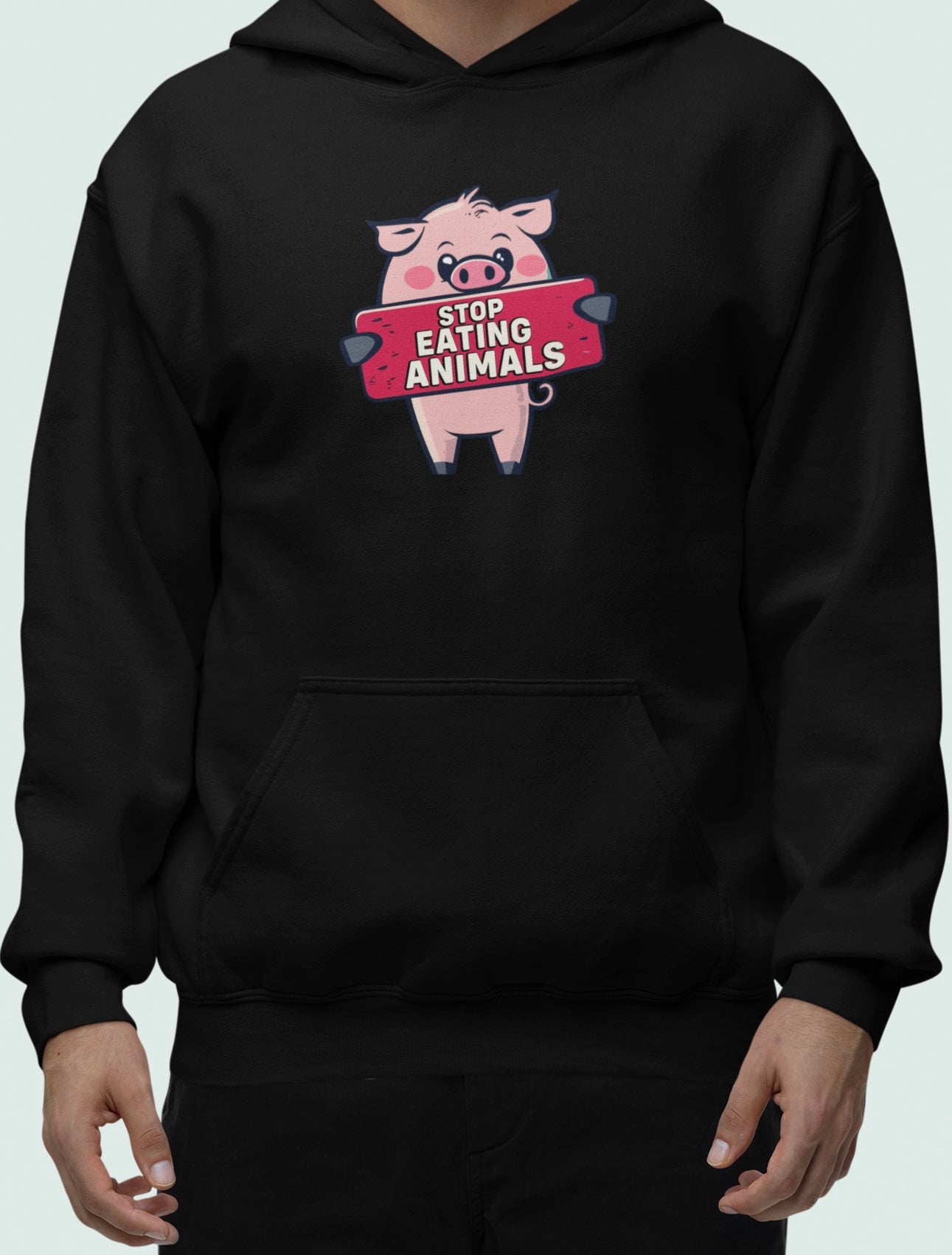 Stop eating animals - Oversized Hoodie