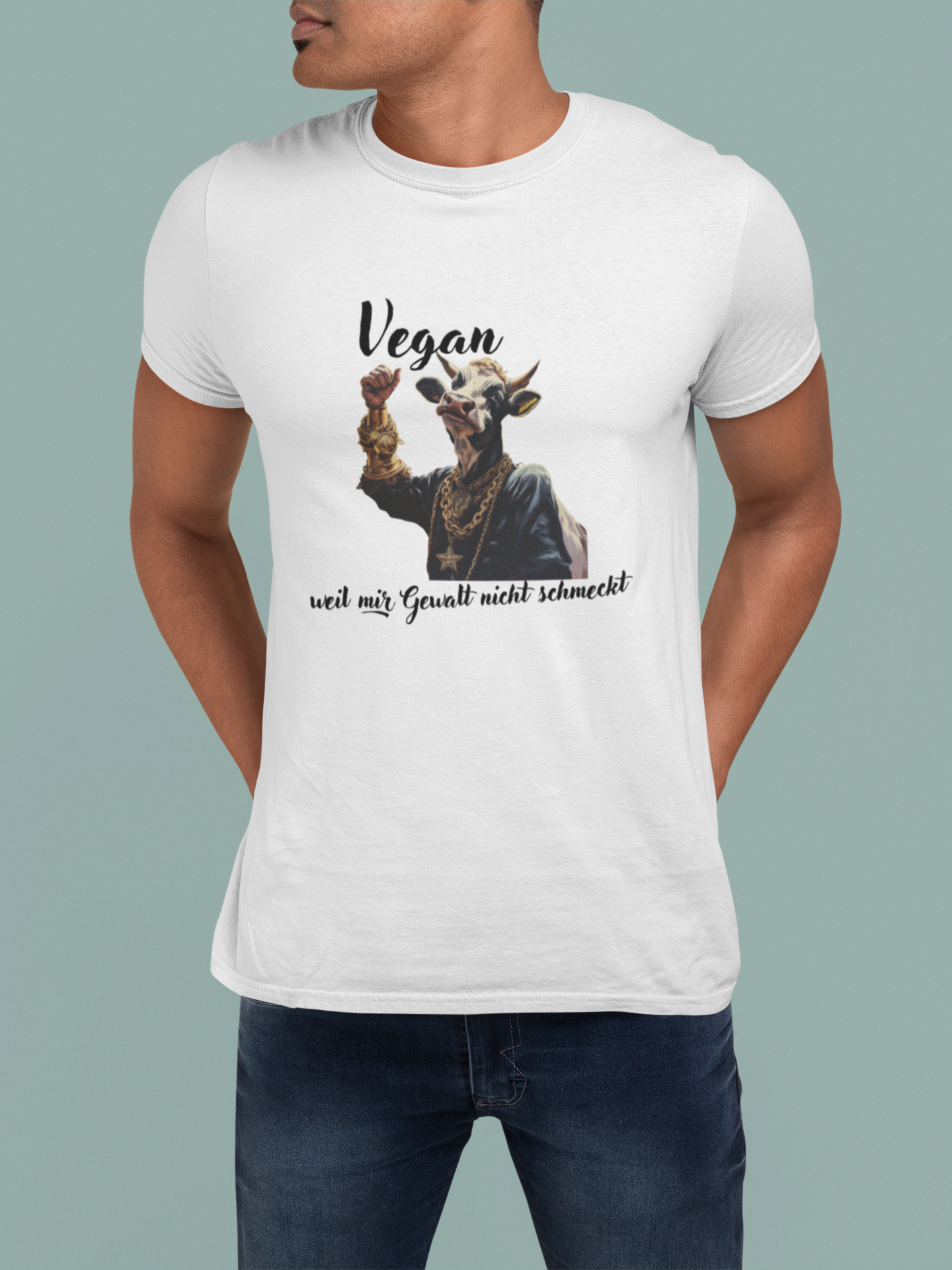 Vegan weil mir Gewalt nicht schmeckt- Premium Shirt